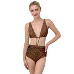 Celtic Spiritual Pattern Art Tied Up Two Piece Swimsuit by Pakrebo