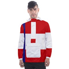 Flag Of Georgia, 1902-1906 Men s Front Pocket Pullover Windbreaker by abbeyz71