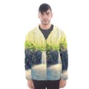 Waterfall River Nature Forest Men s Hooded Windbreaker View1