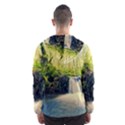 Waterfall River Nature Forest Men s Hooded Windbreaker View2