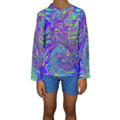 Abstractwithblue Kids  Long Sleeve Swimwear by bloomingvinedesign