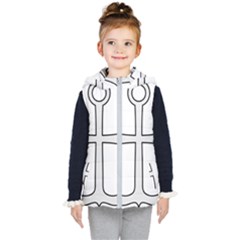 Anchored Cross Kids  Hooded Puffer Vest by abbeyz71