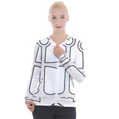 Anchored Cross Casual Zip Up Jacket by abbeyz71