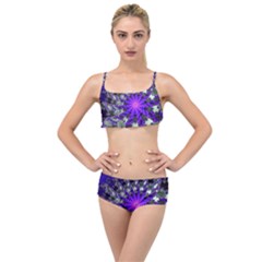 Fractal Rendering Digital Art Layered Top Bikini Set by Pakrebo