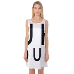 Uh Duh Sleeveless Satin Nightdress by FattysMerch