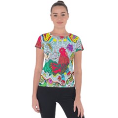 Supersonic Key West Gypsy Blast Short Sleeve Sports Top  by chellerayartisans
