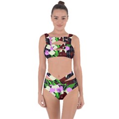 The Cat And The Tulips Bandaged Up Bikini Set  by bloomingvinedesign