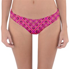 Pink Geometric  Reversible Hipster Bikini Bottoms by VeataAtticus