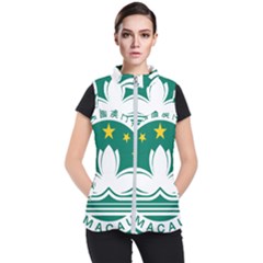 Emblem Of Macao Women s Puffer Vest by abbeyz71