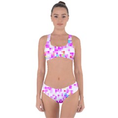 Pixelpink Criss Cross Bikini Set by designsbyamerianna