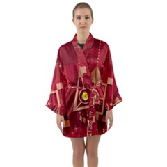 Background Objects Stylized Long Sleeve Kimono Robe by Pakrebo