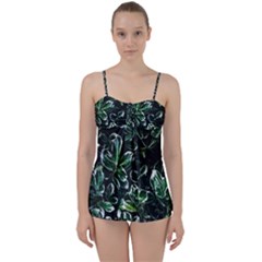 Beautiful Botanical Bright Babydoll Tankini Set by Pakrebo