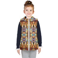 Ml-c6-2 Kids  Hooded Puffer Vest by ArtworkByPatrick