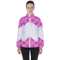 Love Heart Valentine Women s High Neck Windbreaker by HermanTelo