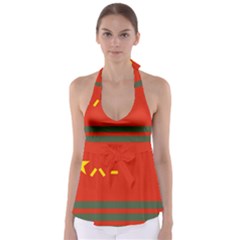 Flag Of Chinese People s Armed Police Force Babydoll Tankini Top by abbeyz71