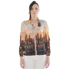 View Of High Rise Buildings During Day Time Women s Windbreaker by Pakrebo
