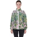 Peafowl Peacock Feather Beautiful Women s High Neck Windbreaker View1