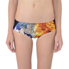 Earth World Globe Universe Space Classic Bikini Bottoms by Simbadda