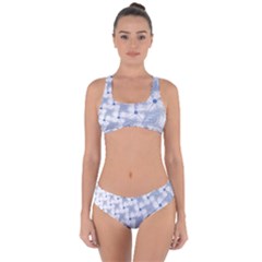 Fractal Art Artistic Pattern Criss Cross Bikini Set by Simbadda