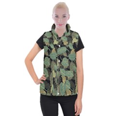 Autumn Fallen Leaves Dried Leaves Women s Button Up Vest by Simbadda