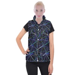 Abstract Background Reason Texture Women s Button Up Vest by Simbadda