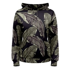 Jungle Leaves Tropical Pattern Women s Pullover Hoodie