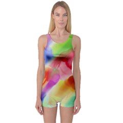 Colorful Watercolors                    Women s Boyleg One Piece Swimsuit by LalyLauraFLM