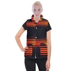 Signal Background Pattern Light Women s Button Up Vest