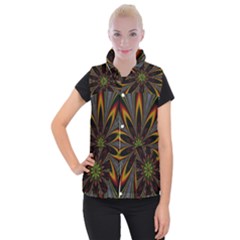 Fractal Artwork Idea Allegory Women s Button Up Vest