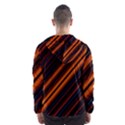 Background Pattern Lines Men s Hooded Windbreaker View2