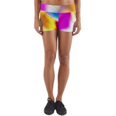 Color Concept Colors Colorful Yoga Shorts by Pakrebo