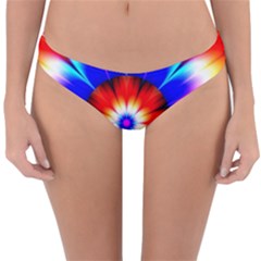 Abstract Digital Art Artwork Colorful Reversible Hipster Bikini Bottoms by Pakrebo