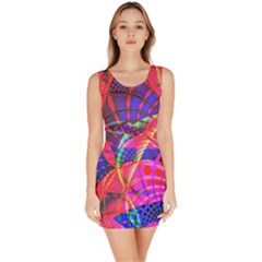 Design Background Concept Fractal Bodycon Dress by Pakrebo