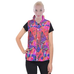 Design Background Concept Fractal Women s Button Up Vest by Pakrebo