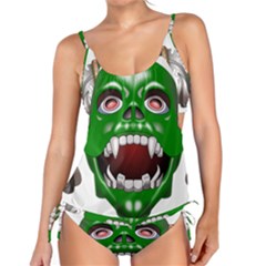 Monster Mask Alien Horror Devil Tankini Set