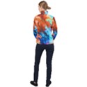 Orange blue texture                      Women Half Zip Windbreaker View2