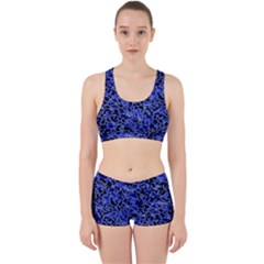 Texture Structure Electric Blue Work It Out Gym Set by Alisyart