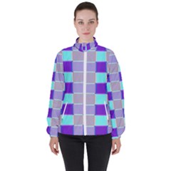 Thepurplesquare Women s High Neck Windbreaker