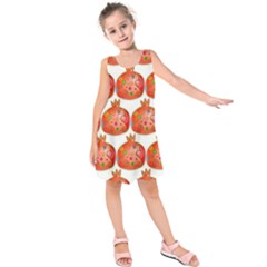 Seamless Repeating Tiling Tileable Kids  Sleeveless Dress by Wegoenart