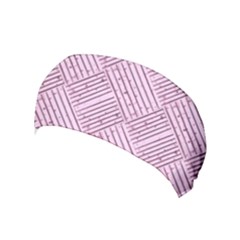 Wood Texture Diagonal Weave Pastel Yoga Headband