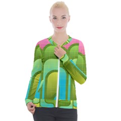 Background Color Texture Bright Casual Zip Up Jacket by Pakrebo