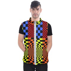 Checkerboard Again 7 Men s Puffer Vest by impacteesstreetwearseven