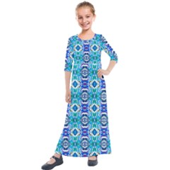 Hs Co 7 Kids  Quarter Sleeve Maxi Dress by ArtworkByPatrick