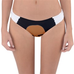 African American Woman With ?urly Hair Reversible Hipster Bikini Bottoms by bumblebamboo