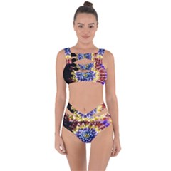 Rainbow Chrysanthemum Bandaged Up Bikini Set  by bloomingvinedesign