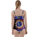 Rainbow Chrysanthemum Twist Front Tankini Set View2