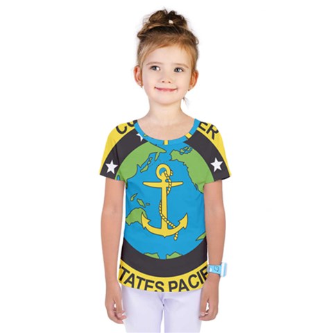 Seal Of Commander Of United States Pacific Fleet Kids  One Piece Tee by abbeyz71
