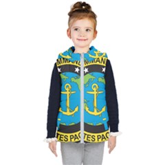 Seal Of Commander Of United States Pacific Fleet Kids  Hooded Puffer Vest by abbeyz71