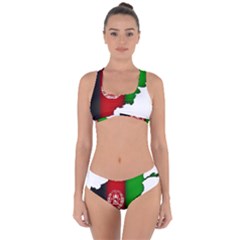 Afganistan Flag Map Criss Cross Bikini Set by abbeyz71