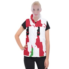 Malawi Flag Map Geography Outline Women s Button Up Vest by Sapixe